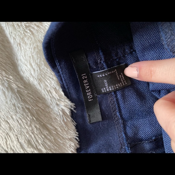 Navy Pencil Mini Skirt - Picture 3 of 5